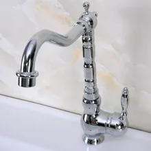 Polished Chrome Brass Single Handle One Hole Bathroom Basin Kitchen Sink Swivel Spout Faucet Mixer Tap mnf933
Polished Chrome Brass Single Handle One Hole Bathroom Basin Kitchen Sink Swivel Spout Faucet Mixer Tap mnf933