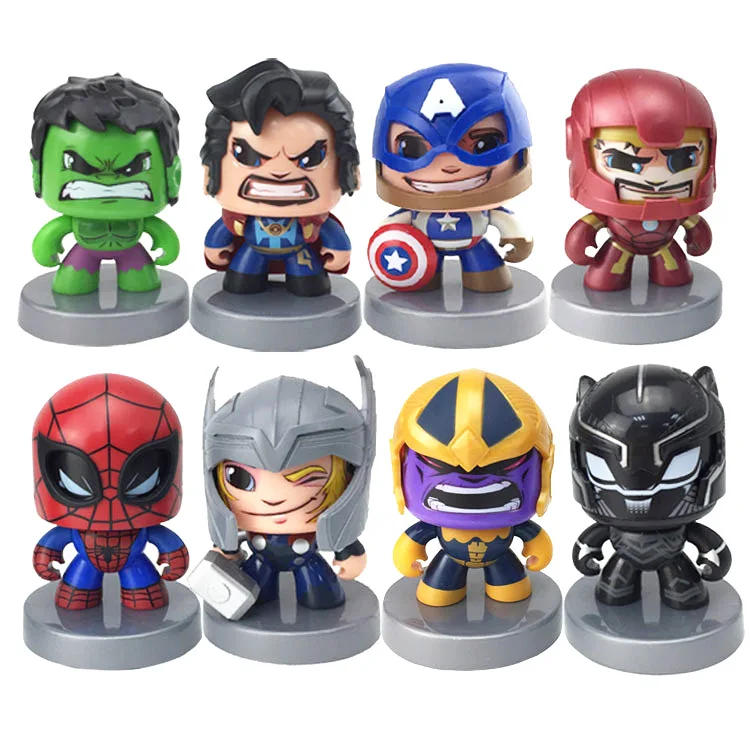 11CM Change Face Avengers Iron Spider Man Captain America Hulk Thor Thanos Action Figures Toy Model Toys for Children Kids
11CM Change Face Avengers Iron Spider Man Captain America Hulk Thor Thanos Action Figures Toy Model Toys for Children Kids