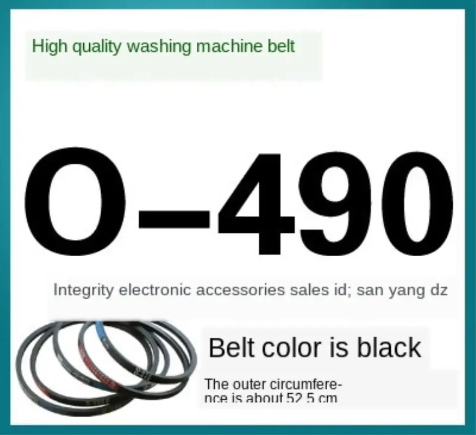 O-490 Universal washing machine O-belt Fully automatic washing machine belt Semi-automatic washing machine belt V-belt conveyor
O-490 Universal washing machine O-belt Fully automatic washing machine belt Semi-automatic washing machine belt V-belt conveyor