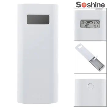 Soshine E4S Power Bank /Charger with LCD Capacity Display for Li-ion 18650 Rechargeable Battery
Soshine E4S Power Bank /Charger with LCD Capacity Display for Li-ion 18650 Rechargeable Battery