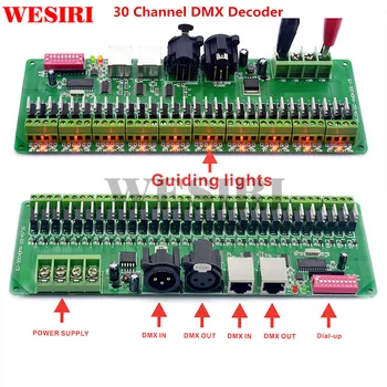 30 Channel DMX 512 RGB Controller 30CH DMX RGB LED Strip Decoder Dimmer Driver DC9V-24V
30 Channel DMX 512 RGB Controller 30CH DMX RGB LED Strip Decoder Dimmer Driver DC9V-24V