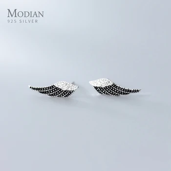 MODIAN Dazzling Zircon Colorful Angel Wings Stud Earring for Women 925 Sterling Silver Korea Style Fashion Ear Pin Fine Jewelry
MODIAN Dazzling Zircon Colorful Angel Wings Stud Earring for Women 925 Sterling Silver Korea Style Fashion Ear Pin Fine Jewelry