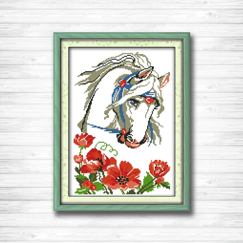 Charming horse animal Drawing painting,Counted printed on canvas DMC 14CT 11CT DMS Cross Stitch Needlework kits Embroidery Sets
Charming horse animal Drawing painting,Counted printed on canvas DMC 14CT 11CT DMS Cross Stitch Needlework kits Embroidery Sets