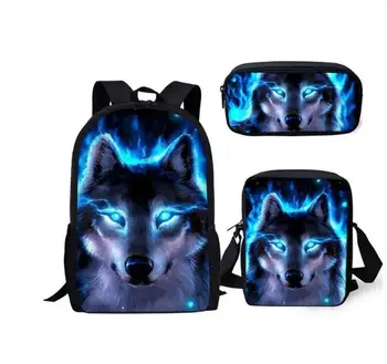 Backpacks Set Fantasy Wolf Pattern School Book Bags Cartoon Animal Students 3PCs/Set Backpack/Flaps Bag/Pen Bags
Backpacks Set Fantasy Wolf Pattern School Book Bags Cartoon Animal Students 3PCs/Set Backpack/Flaps Bag/Pen Bags