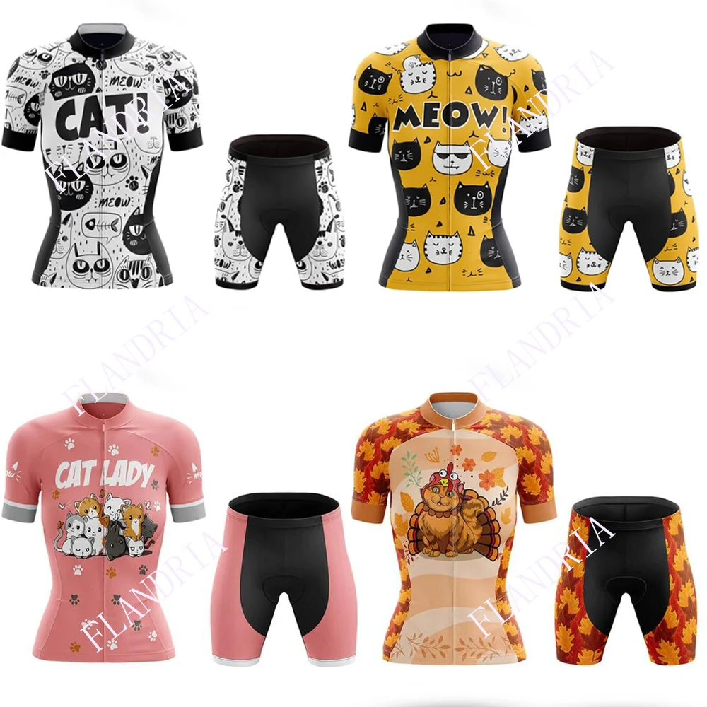 7 styles Cat Short Sleeve Women Cycling Jerseys set Breathable Mountain Bike Clothes Women Bicycle Cycling Clothing Ropa Ciclis
7 styles Cat Short Sleeve Women Cycling Jerseys set Breathable Mountain Bike Clothes Women Bicycle Cycling Clothing Ropa Ciclis