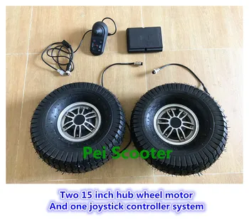 Two 15 inch 15*6.0-6 tire hub wheel motor And one joystick controller system psys-01
Two 15 inch 15*6.0-6 tire hub wheel motor And one joystick controller system psys-01
