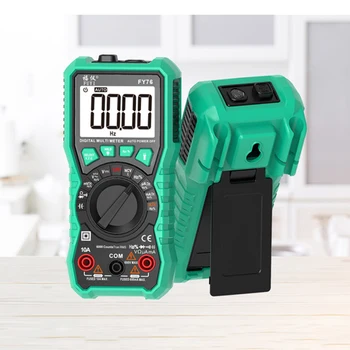 FY76 Digital Multimeter 5999 Counts Backlight Auto Range AC/DC Voltage Meter Ohm Transistor Testers Multi Meter ALI88
FY76 Digital Multimeter 5999 Counts Backlight Auto Range AC/DC Voltage Meter Ohm Transistor Testers Multi Meter ALI88