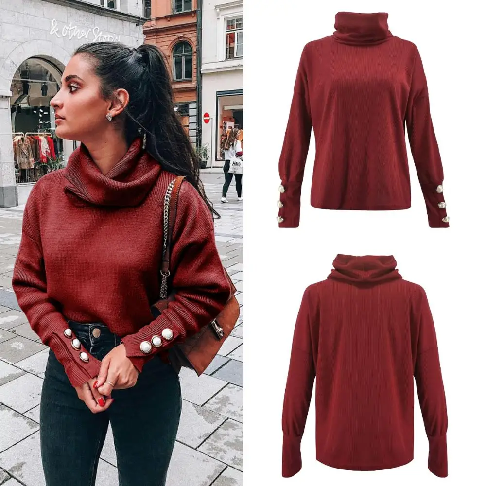 Autumn and Winter New Women's Wear Turtleneck Casual loose and comfortable Thin and warm women pullovers jumpers knitwear
Autumn and Winter New Women's Wear Turtleneck Casual loose and comfortable Thin and warm women pullovers jumpers knitwear
