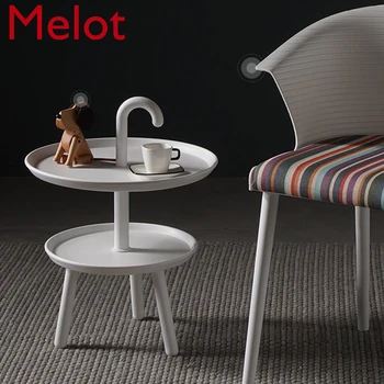 Nordic coffee table moving hand-held sofa tables bedside round small desk for bedroom balcony 2 layers PVC Caffee Furniture
Nordic coffee table moving hand-held sofa tables bedside round small desk for bedroom balcony 2 layers PVC Caffee Furniture