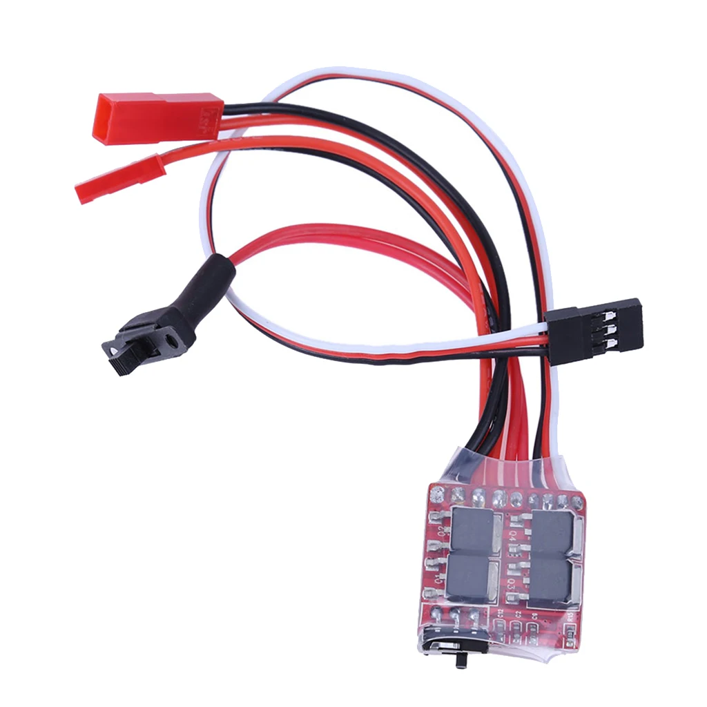 Brushed ESC 20A Li-Po 2S with Brake for RC Crawler Car Boat Tank, Can Work with 130/180/260/280/380 Brush Motor Brushed ESC 20A Li-Po 2S with Brake for RC Crawler Car Boat Tank, Can Work with 130/180/260/280/380 Brush Motor
