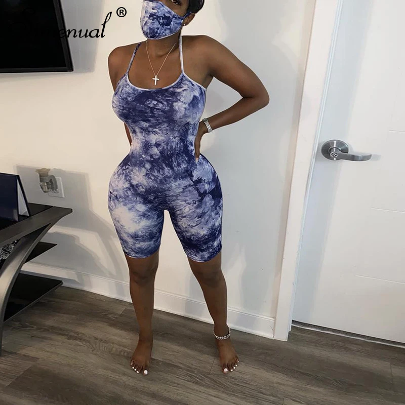 Simenual Tie Dye Print Fashion Casual Biker Shorts Playsuits Women Strap Workout Sporty Active Wear Bodycon Romper Criss Cross
Simenual Tie Dye Print Fashion Casual Biker Shorts Playsuits Women Strap Workout Sporty Active Wear Bodycon Romper Criss Cross