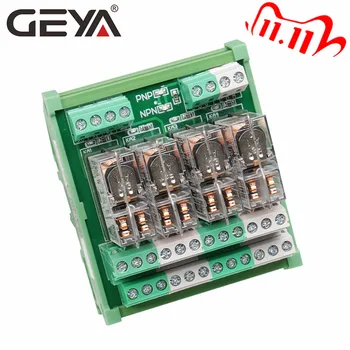GEYA 2NG2R 4 Channel Omron Relay Module Din Rail Type 2NO 2NC Electronic DPDT Switch 12V 24V Relay Board
GEYA 2NG2R 4 Channel Omron Relay Module Din Rail Type 2NO 2NC Electronic DPDT Switch 12V 24V Relay Board