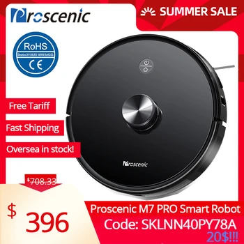 Proscenic M7 Pro LDS Robot Vacuum Cleaner Laser Navigation 2700Pa Powerful Suction APP&Alexa Control Ideal for Pets Hair Carpets
Proscenic M7 Pro LDS Robot Vacuum Cleaner Laser Navigation 2700Pa Powerful Suction APP&Alexa Control Ideal for Pets Hair Carpets