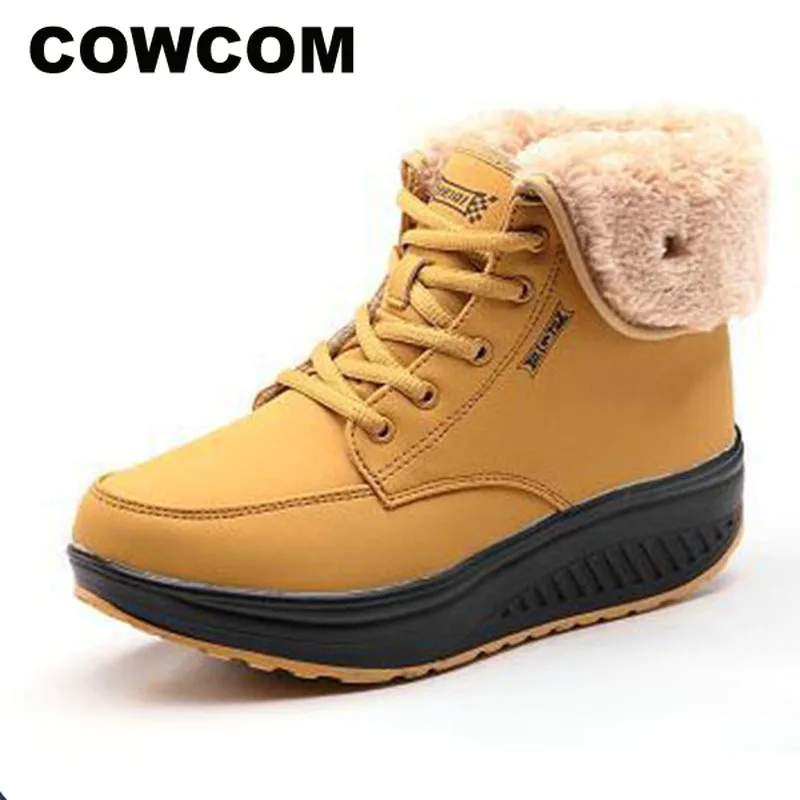 COWCOM Women Wedge Cotton Boots Winter Boot Winter Snow Boots Skid Thick Bottom Warm Cotton Shoes Women Sneakers CYL-6805
COWCOM Women Wedge Cotton Boots Winter Boot Winter Snow Boots Skid Thick Bottom Warm Cotton Shoes Women Sneakers CYL-6805
