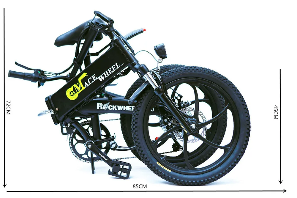 Sale Electric bicycle 20-inch folding minicar Rockwheel GT20 CMACEWHEEL 4