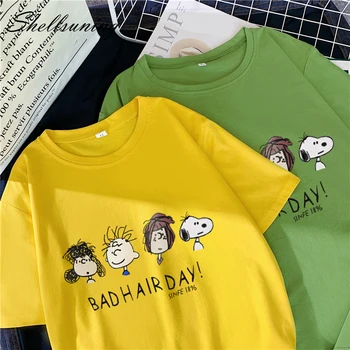 Shellsuning Chic Women T Shirt Kawaii Soft Crewneck Harajuku Summer Oversize Casual Short-sleeve Shirts Cartoon Print Female Tee 
Shellsuning Chic Women T Shirt Kawaii Soft Crewneck Harajuku Summer Oversize Casual Short-sleeve Shirts Cartoon Print Female Tee