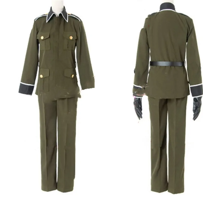 

Anime Axis Powers Hetalia Cosplay Costume Germany Cosplay Army Military Uniform Women Men Halloween Clothing Aph Full Set