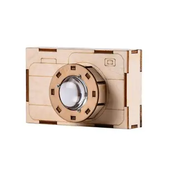 DIY Wooden Convex Lens Camera Interesting Science Experiment Camera Model Hand Colored Small Hole Imaging Science Teaching Aid
DIY Wooden Convex Lens Camera Interesting Science Experiment Camera Model Hand Colored Small Hole Imaging Science Teaching Aid