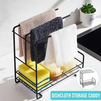 Kitchen Sink Stand Wall Mounted Rag Sponge Storage Rack Accessories Orgainzer Tools Gadget Container Shelf Drainer
Kitchen Sink Stand Wall Mounted Rag Sponge Storage Rack Accessories Orgainzer Tools Gadget Container Shelf Drainer