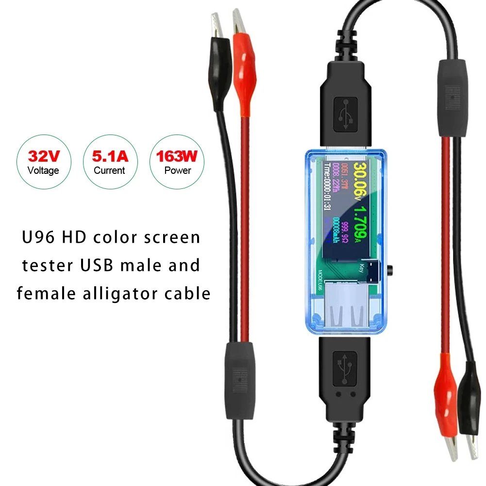 U96 USB Tester Dc Digital Voltmeter Amperimetro Voltage Current Meter Ammeter Detecter Charger Indicator
U96 USB Tester Dc Digital Voltmeter Amperimetro Voltage Current Meter Ammeter Detecter Charger Indicator