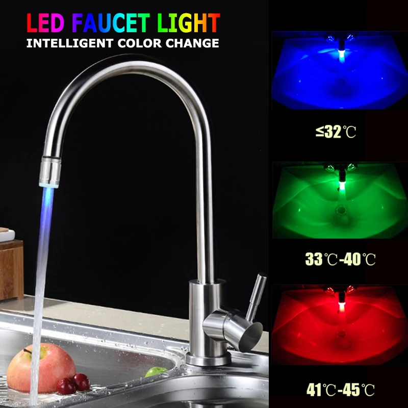 Household Kitchen Bathroom Smart Temperature Sensor LED Light Water Saving Faucet Shower Head Filter Aerator Diffuser Faucets
Household Kitchen Bathroom Smart Temperature Sensor LED Light Water Saving Faucet Shower Head Filter Aerator Diffuser Faucets