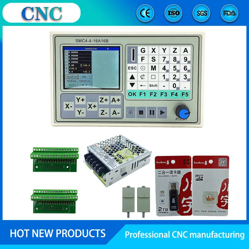 CNC kit 4-axis offline motion control system engraving machine controller 4-axis linkage 35W12V switching power supply
CNC kit 4-axis offline motion control system engraving machine controller 4-axis linkage 35W12V switching power supply