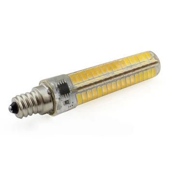 

LED Dimmable Silicone Lamp Light E14 5W LED Corn Bulb 136 SMD 5730 220v 200V-240V Warm White