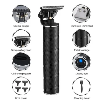 Portable USB Charge Retro Engrave Electrical Hair Cutter IPX4 Waterproof Man Professional Domestic Use Hair Clipper
Portable USB Charge Retro Engrave Electrical Hair Cutter IPX4 Waterproof Man Professional Domestic Use Hair Clipper