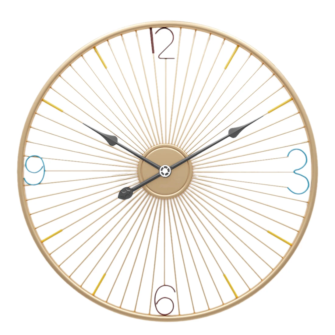 24 Inches Creative Simple Bicycle Wheel Shape Iron Art Wall Clock Silent Wall Clock Hanging Clock Living Room Home Decor-Golden
24 Inches Creative Simple Bicycle Wheel Shape Iron Art Wall Clock Silent Wall Clock Hanging Clock Living Room Home Decor-Golden