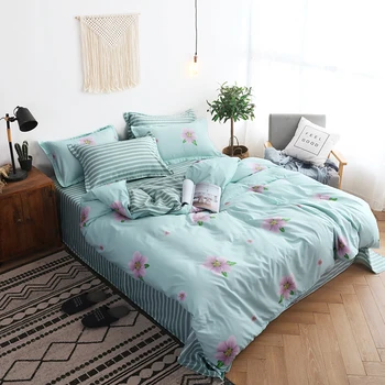 Flowers Printing Bedding Set 2pcs/3pcs/4pcs Duvet Cover Set 1 Quilt Cover+1 Flat Sheet +1/2 Pillowcases Twin Full Queen King 
Flowers Printing Bedding Set 2pcs/3pcs/4pcs Duvet Cover Set 1 Quilt Cover+1 Flat Sheet +1/2 Pillowcases Twin Full Queen King