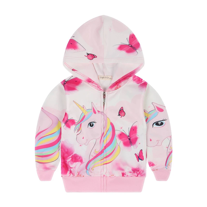 Pink Unicorn Baby Girl Zipper Jackets Pink Unicorn Baby Girl Zipper Jackets