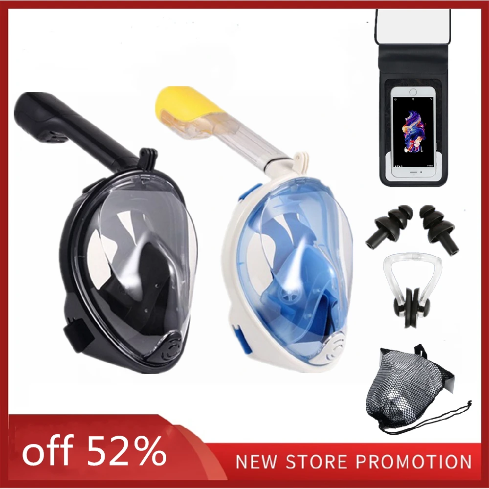 Scuba Diving Mask Full Face Snorkeling Masks Underwater Anti Fog 180° Wide Field Of View Swimming Goggles Snorkeling Accessories
Scuba Diving Mask Full Face Snorkeling Masks Underwater Anti Fog 180° Wide Field Of View Swimming Goggles Snorkeling Accessories