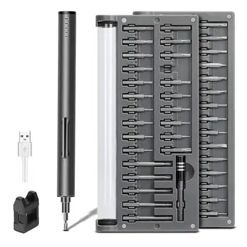 57 in 1 Mini Electric Screwdriver Small Cordless Power Screwdriver Set Twistable Handle Household DIY Screwdriver with LED Torch
57 in 1 Mini Electric Screwdriver Small Cordless Power Screwdriver Set Twistable Handle Household DIY Screwdriver with LED Torch