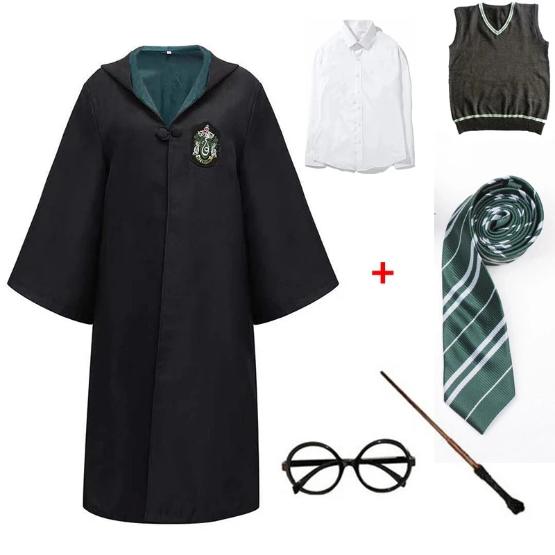 Kids Cloak Cosplay Costumes Accessories Potter Robe Cape Suit Wand Shirt Sweater Skirt Suit Halloween Cosplay Clothing Sets Gift
Kids Cloak Cosplay Costumes Accessories Potter Robe Cape Suit Wand Shirt Sweater Skirt Suit Halloween Cosplay Clothing Sets Gift