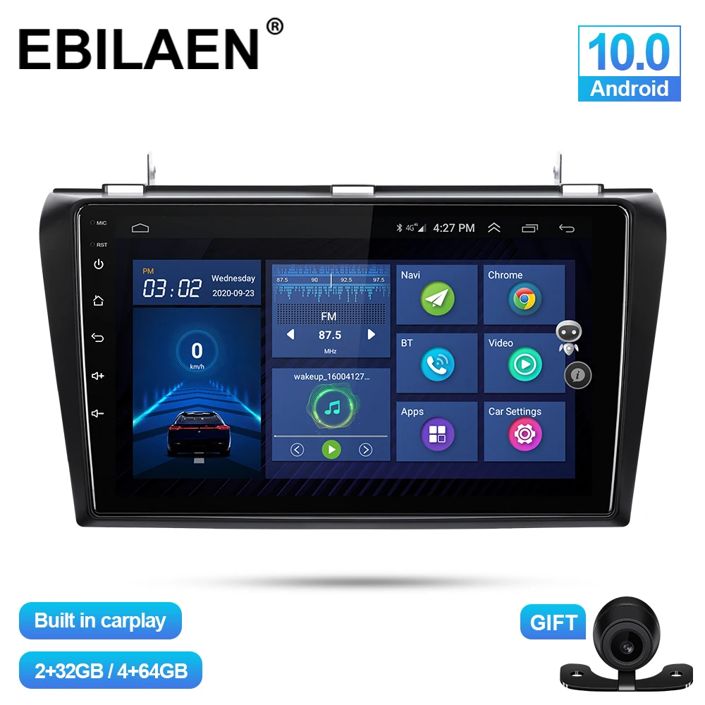 EBILAEN Car Multimedia Player For Mazda 3 BK Mazda3 2004-2009 Android 10.0 Navigation Autoradio Tape Recorder GPS Video Stereo
EBILAEN Car Multimedia Player For Mazda 3 BK Mazda3 2004-2009 Android 10.0 Navigation Autoradio Tape Recorder GPS Video Stereo