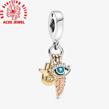 2020 Spring New 925 Sterling Silver Beads Hamsa All-seeing Eye Feather Charms fit Original Pandora Bracelets Women DIY Jewelry
2020 Spring New 925 Sterling Silver Beads Hamsa All-seeing Eye Feather Charms fit Original Pandora Bracelets Women DIY Jewelry