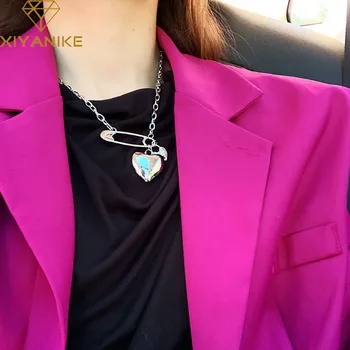XIYANIKE 925 Sterling Silver LOVE Heart Pendant Clavicle Chain Trendy Sweater Necklace for Women Elegant Birthday Jewelry Gifts 
XIYANIKE 925 Sterling Silver LOVE Heart Pendant Clavicle Chain Trendy Sweater Necklace for Women Elegant Birthday Jewelry Gifts