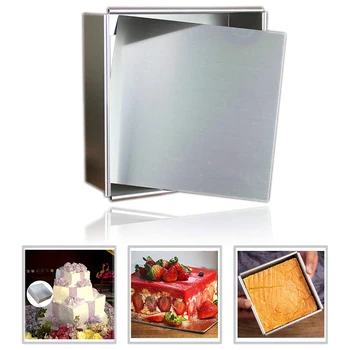 Anodized Aluminum Square Cheesecake Pan Chiffon Cake Mold Baking Mould with Removable Bottom (A 7 Inch)
Anodized Aluminum Square Cheesecake Pan Chiffon Cake Mold Baking Mould with Removable Bottom (A 7 Inch)