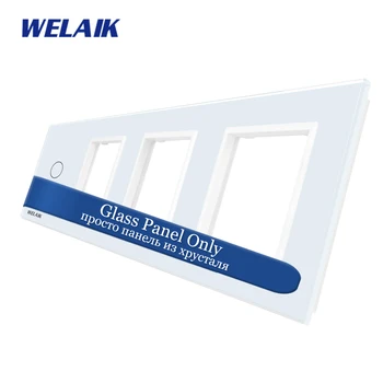 WELAIK Brand Free Shipping EU 4Frame 1Gang+3Square hole Glass Panel Crystal Glass Panel Only Not Touch Switch A491888W1
WELAIK Brand Free Shipping EU 4Frame 1Gang+3Square hole Glass Panel Crystal Glass Panel Only Not Touch Switch A491888W1