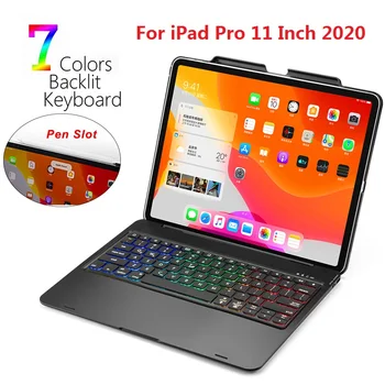 For iPad Pro 11 Inch 2020 Case 7 Color Backlit Bluetooth US Keyboard Tablet Protective Case For iPad Pro 11 2020 with Pen Holder
For iPad Pro 11 Inch 2020 Case 7 Color Backlit Bluetooth US Keyboard Tablet Protective Case For iPad Pro 11 2020 with Pen Holder