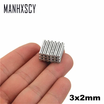 

1000pcs Neodymium N35 Dia 3mm X 2mm Strong Magnets Tiny Disc NdFeB Rare Earth For Crafts Models Fridge Sticking magnet 3x2mm