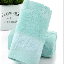 Toalla de hojas de jacquard de algodón puro, paño facial para productos domésticos 0108A(China)