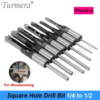 Turmera 1/4 to 1/2 Square Hole Drill Bit 45 Steel Mortising Drilling Woodworking Tools for Drill Square Opening Screwdriver 7PCS
Turmera 1/4 to 1/2 Square Hole Drill Bit 45 Steel Mortising Drilling Woodworking Tools for Drill Square Opening Screwdriver 7PCS