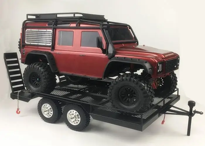 RCtown Axis Heavy Duty All Metal Trailer for 1/10 Rc Rock Crawler Truck Traxxas Trx4 Axial Scx10 90046 90047 Cc01 D90 D110
RCtown Axis Heavy Duty All Metal Trailer for 1/10 Rc Rock Crawler Truck Traxxas Trx4 Axial Scx10 90046 90047 Cc01 D90 D110