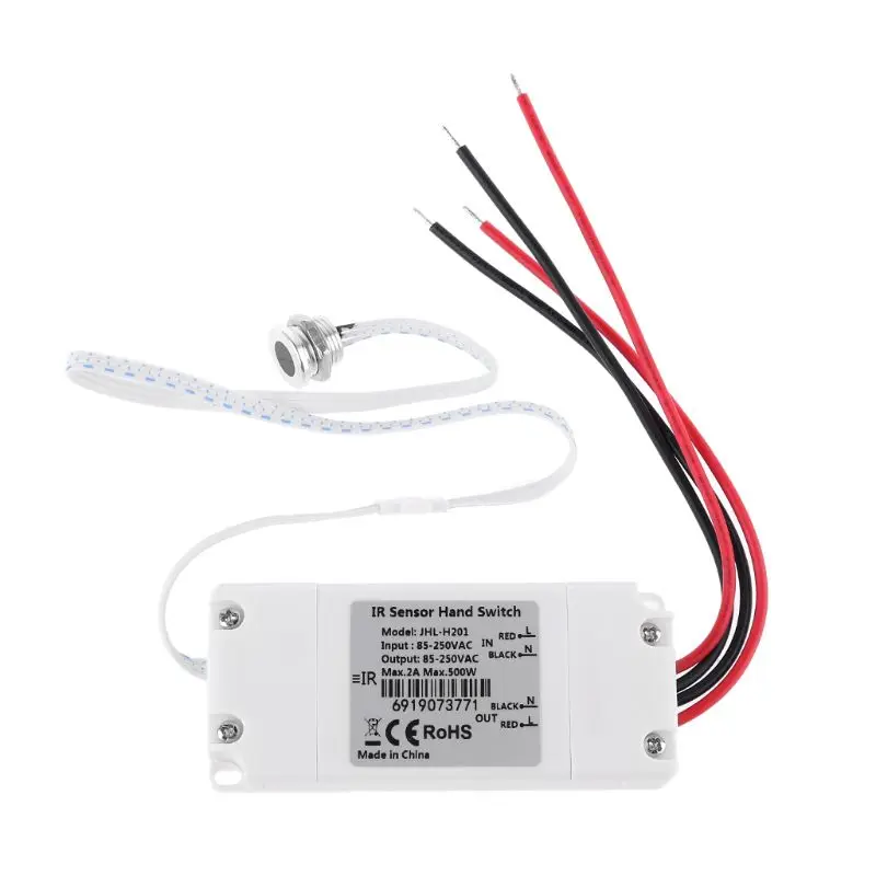 Touchless IR Motion Sensor Switch On/Off Kitchen Cabinet Light Switch 110V 220V G88A
Touchless IR Motion Sensor Switch On/Off Kitchen Cabinet Light Switch 110V 220V G88A