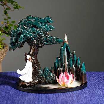 Incense Burner Tower Incense Ceramic Landscape Statue Home Feng Shui Decor Crafts Vintage Backflow Censer Rockery Souvenir Gifts
Incense Burner Tower Incense Ceramic Landscape Statue Home Feng Shui Decor Crafts Vintage Backflow Censer Rockery Souvenir Gifts