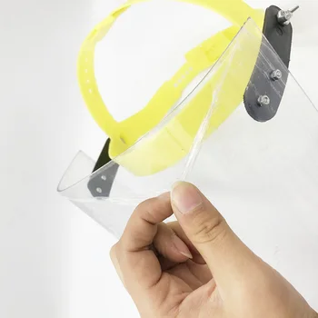 Face Shield Safety Transparent Face Shield Anti-shock Anti-spatter Protective Film Tool Good Anti-fog Function
Face Shield Safety Transparent Face Shield Anti-shock Anti-spatter Protective Film Tool Good Anti-fog Function
