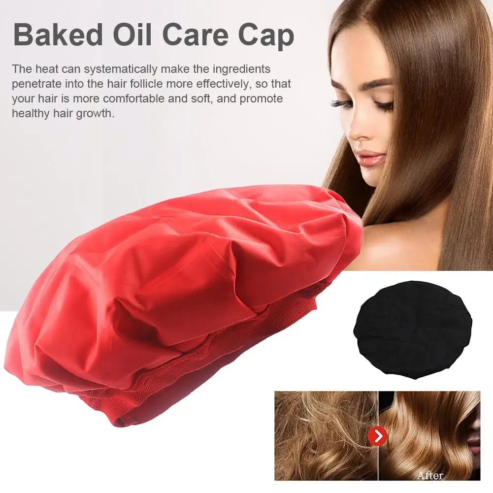 

Microwavable Heating Cap Dyed Hair Oil Cap Hot Cold Dual Use Hat Hair Care Cap Cordless Heated Deep Conditioning Cap