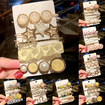 5pcs/Set Fashion Women Girls Elegant Pearls Geometric Hairpins Sweet Headband Hair Ornament Clips Barrettes Hair Accessories
5pcs/Set Fashion Women Girls Elegant Pearls Geometric Hairpins Sweet Headband Hair Ornament Clips Barrettes Hair Accessories