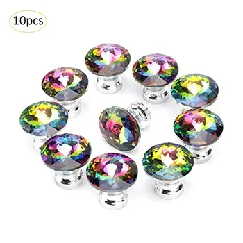 10 PCS 30MM Colorful Crystal Glass Drawer Knob for Wardrobe Cabinet Cupboard Closet Drawer Door Button Handle
10 PCS 30MM Colorful Crystal Glass Drawer Knob for Wardrobe Cabinet Cupboard Closet Drawer Door Button Handle